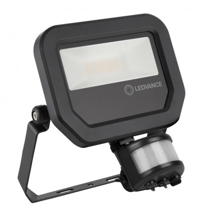 FLOOD LED PFM 10W/3000K SYM 100 S BK LEDV