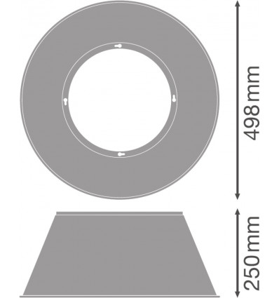 HIGH BAY LED ALU REFLECTOR 155W-210W LEDV