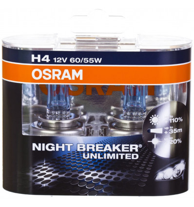 NIGHT BREAKER UNLIMITED 60/55W 12V P43T HCB2BOX