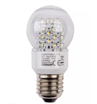 OSRAM P 1,6W WW 100-240V E27 KLAR