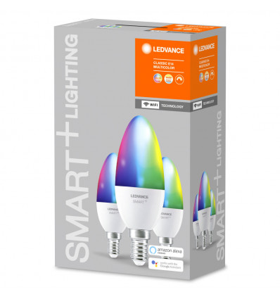 SMART+ WiFi Classic B40 RGBW E14 FR 3pack