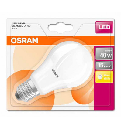 STAR CLASSIC A60 5.5W 230V E27 2700K FR LED