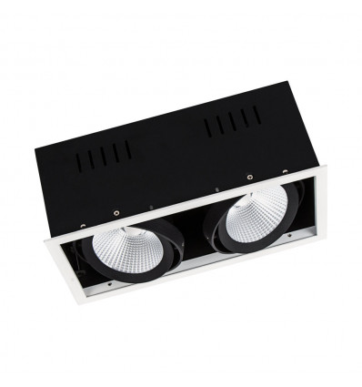 SPOT MULTI 2x30W 4000K FL WT/BK