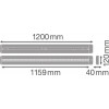 LINEAR IndiviLED DIRECT SENSOR 1200 34 W 4000 K S