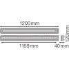 LINEAR IndiviLED DIRECT/INDIRECT DALI SENSOR 1200 42 W 4000 K S