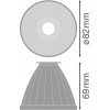 TRACKLIGHT SPOT REFLECTOR D95 FL