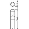 OUTDOOR BOLLARD LANTERN 12 W 3000 K IP54 GY