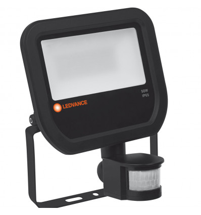 FLOODLIGHT 50W 3000K BK 100DEG S IP65