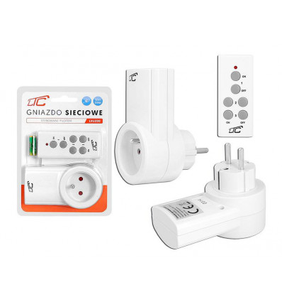 Gniazdo sieciowe zdalnie sterowane pilotem LTC